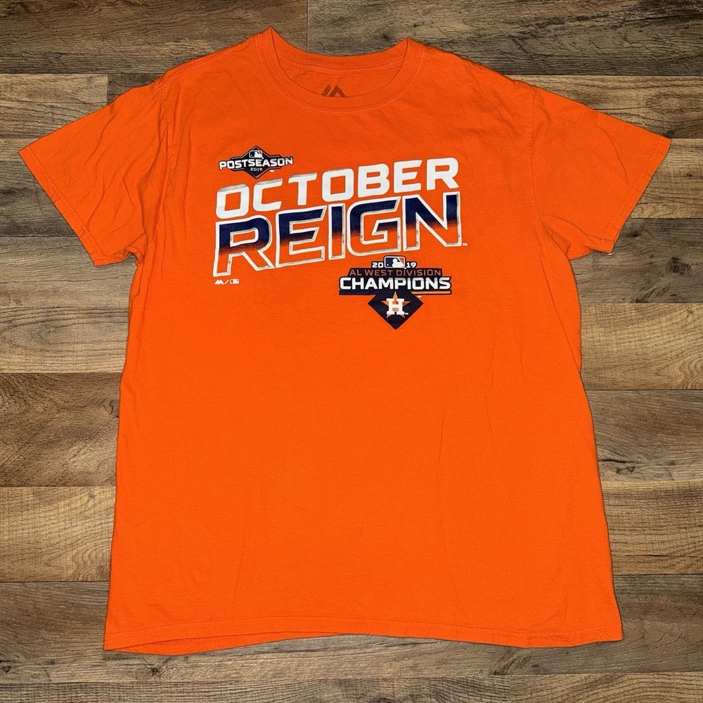 Dodgers Mens October Reign 2019 NL West Division Champs Locker Room Tee